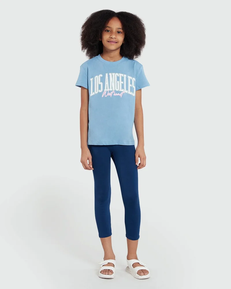 Ovs Allure Blue Graphic Tee  Girls’ Collection